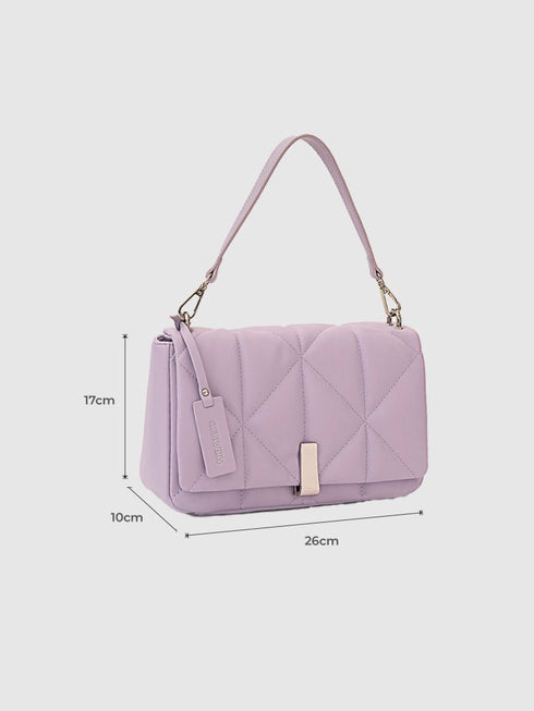 Genevieve Quilted Top Handle Sling Bag
